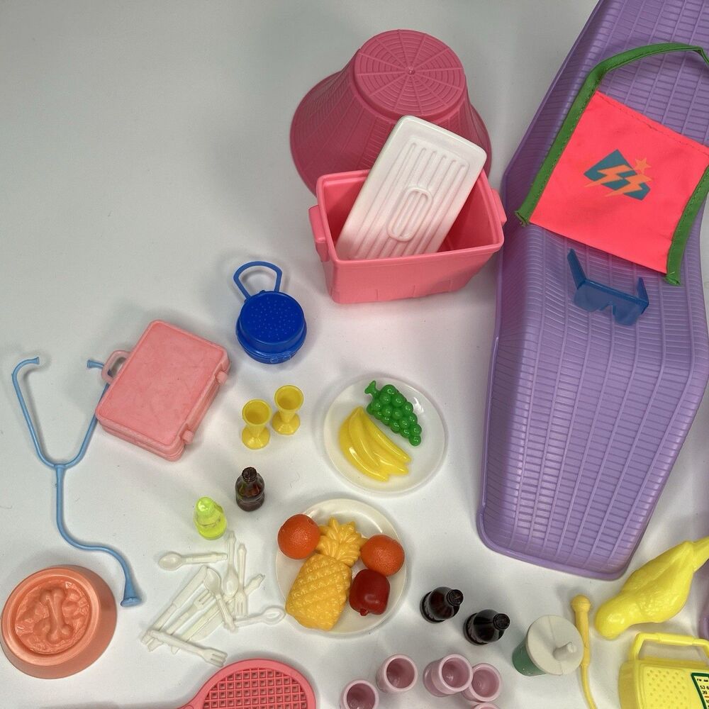 Vtg 1980s Barbie Accessories Pool Party Camping Assorted Incomplete - Picture 8 of 10